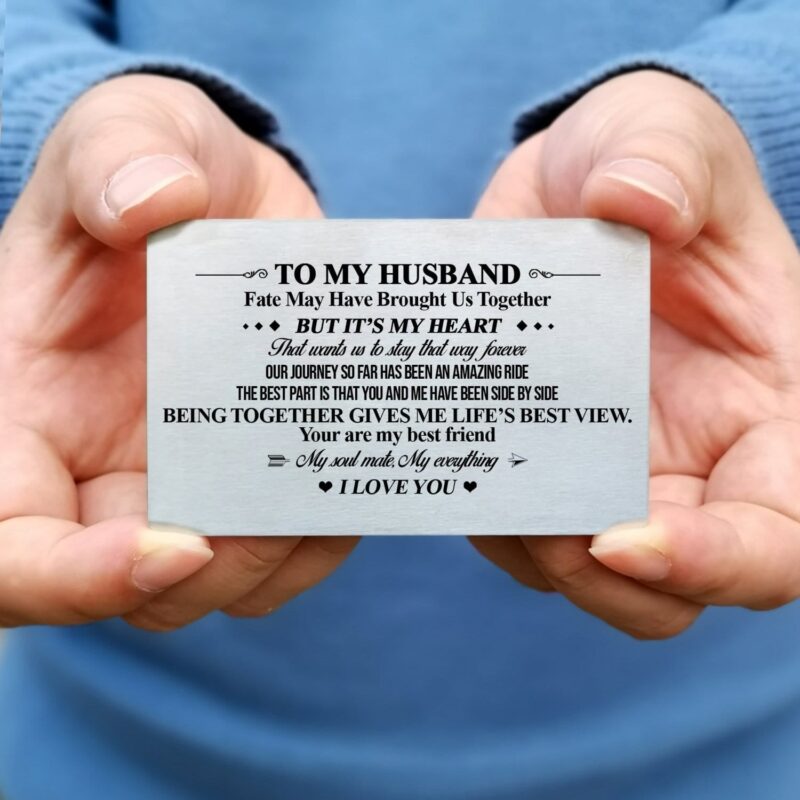 wallets for husband to my husband i love you bifold leather wallet gift card giveme gifts 28232974106685