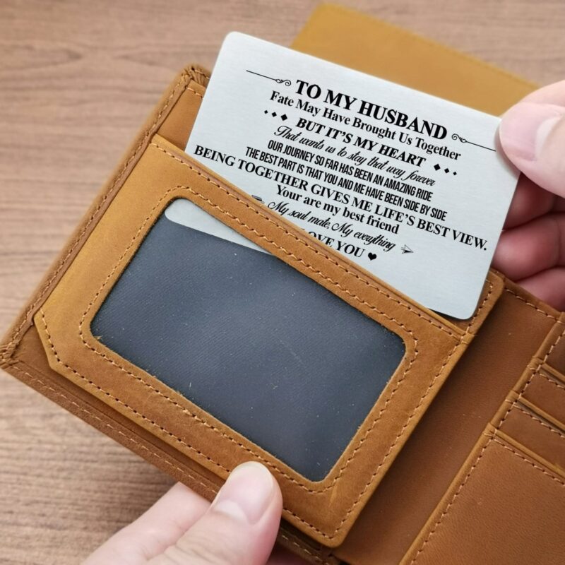 wallets for husband to my husband i love you bifold leather wallet gift card giveme gifts 31075341893693