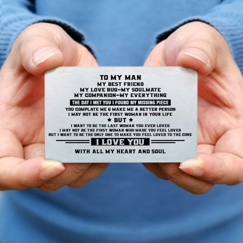 wallets for husband to my man the day i met you bifold leather wallet gift card giveme gifts 28233067233341
