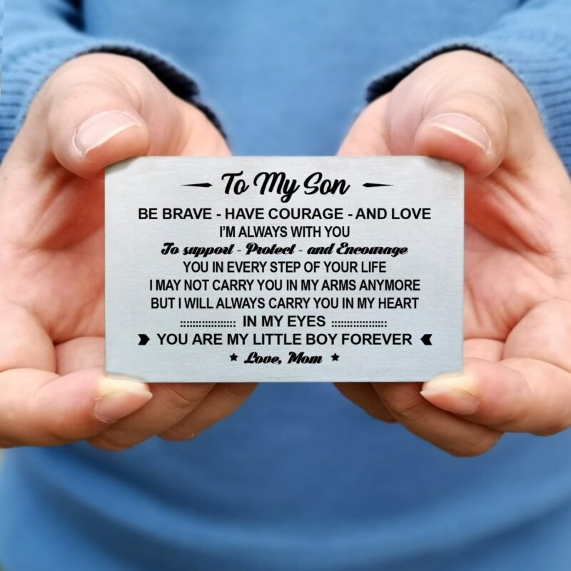 wallets for son mom to son you are my little boy forever bifold leather wallet gift card giveme gifts 28201762324541