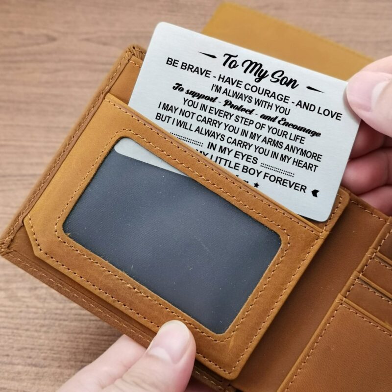 wallets for son mom to son you are my little boy forever bifold leather wallet gift card giveme gifts 28201762357309