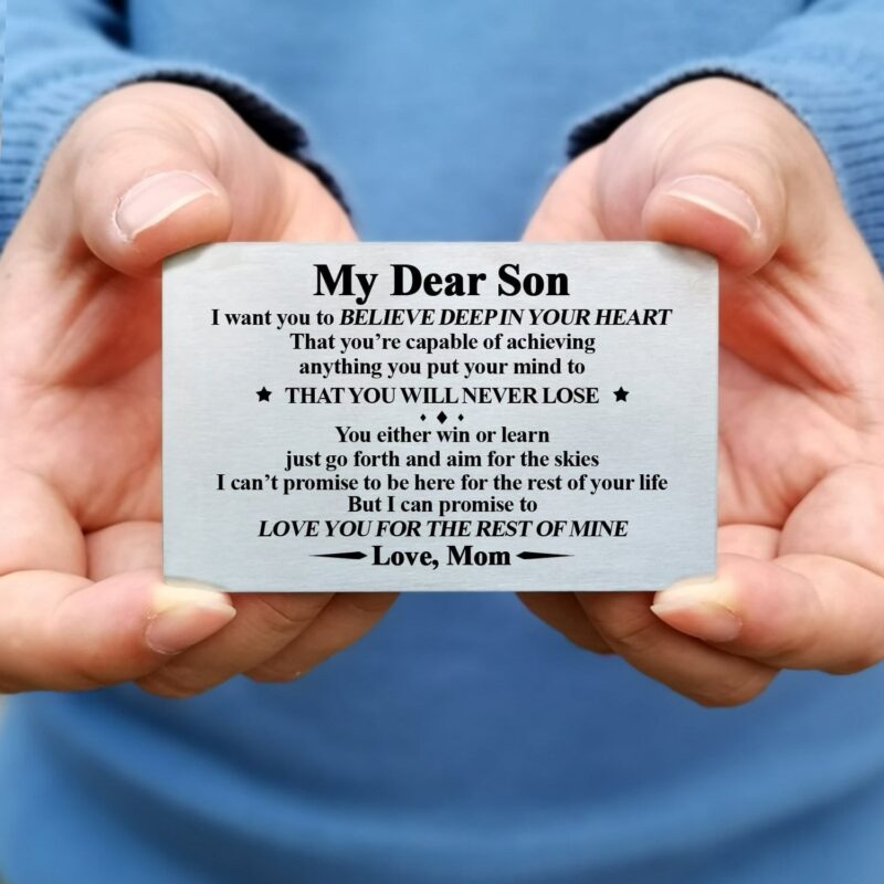 wallets for son mom to son you will never lose bifold leather wallet gift card giveme gifts 28158869209149