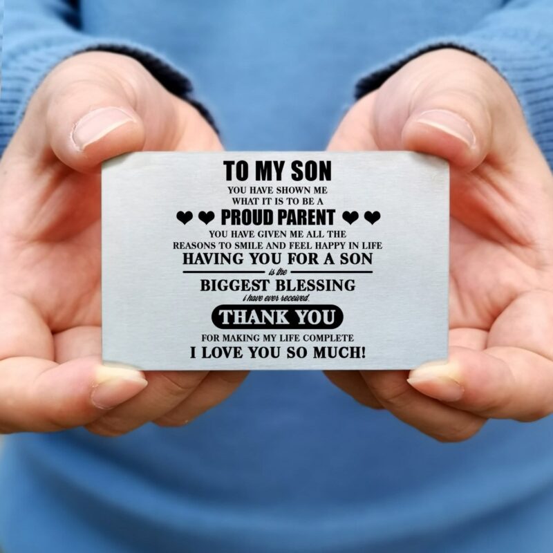 wallets for son to my son i love you so much bifold leather wallet gift card giveme gifts 28198037520445