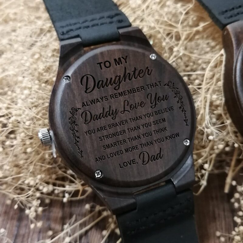 watches for daughter dad to daughter i always love you engraved wood watch giveme gifts 4451787964477