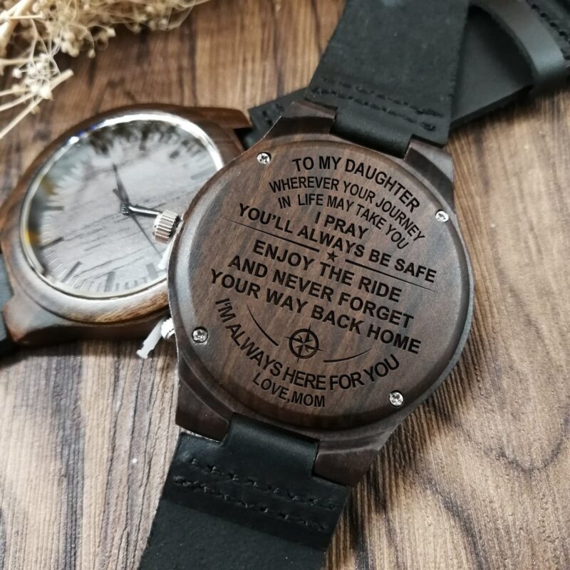watches for daughter mom to daughter i am always here for you engraved wood watch giveme gifts 4451370926141