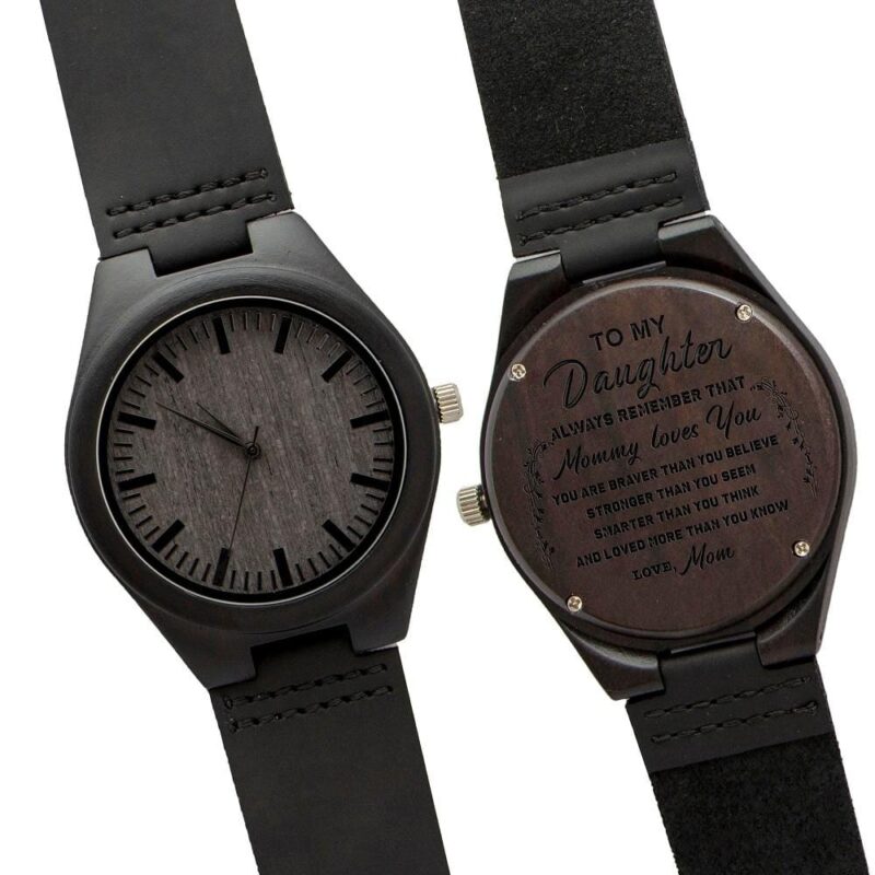 watches for daughter mom to daughter i love you more engraved wood watch giveme gifts 3866247462973