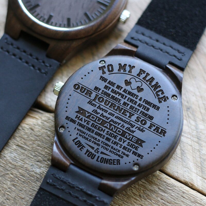 watches for lovers to my fiance love you longer engraved wood watch giveme gifts 4255271419965