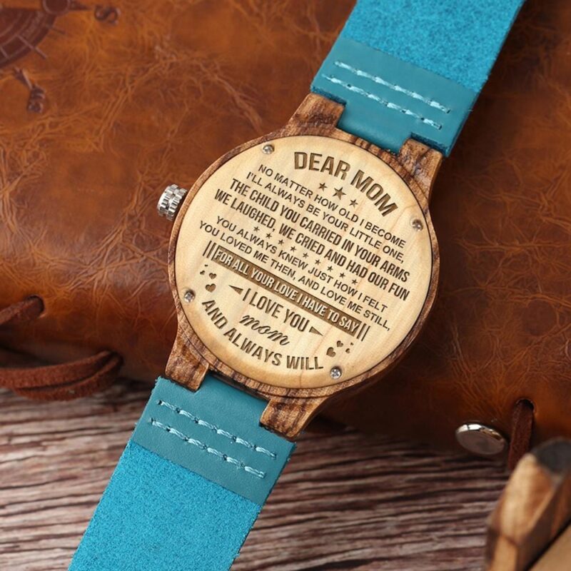 watches for mom to my mom i love you engraved wood watch giveme gifts 4350219059261