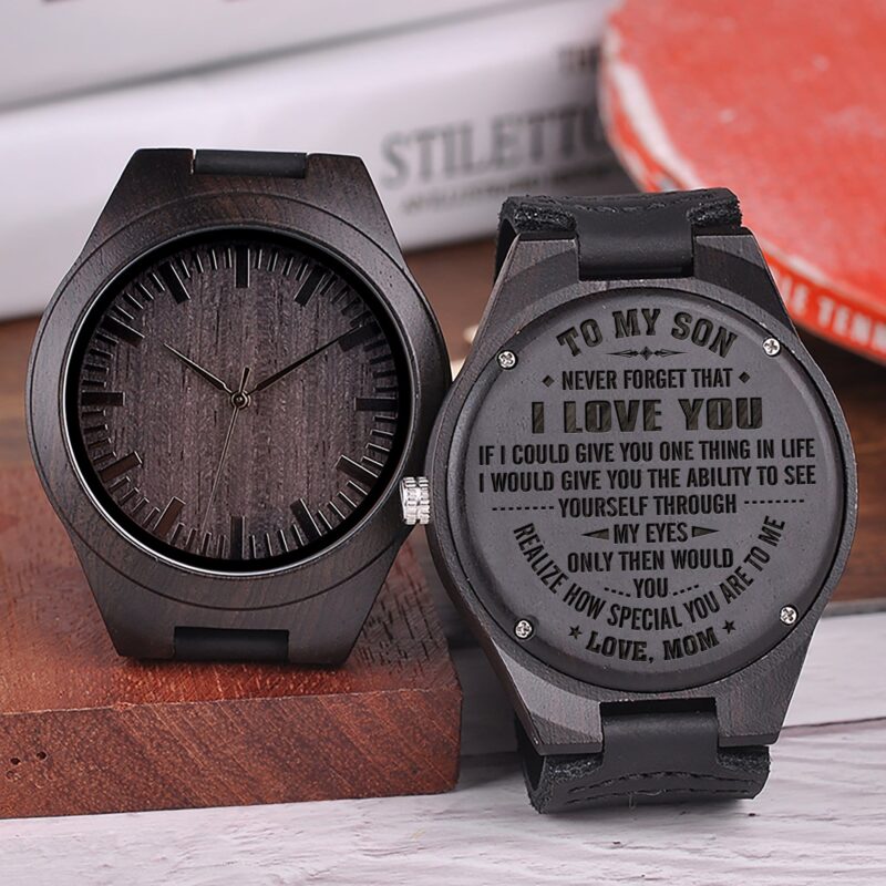 watches for son mom to son you are special to me engraved wood watch giveme gifts 4185813581885