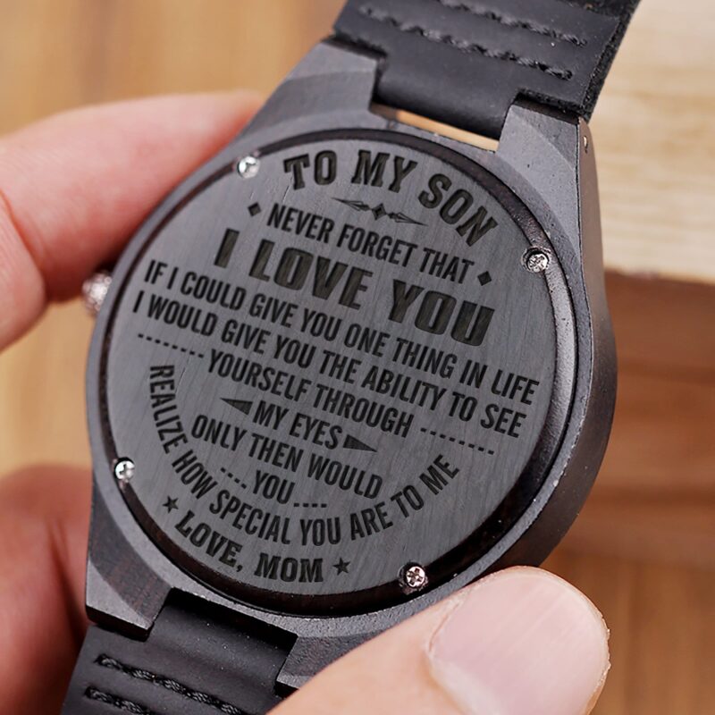 watches for son mom to son you are special to me engraved wood watch giveme gifts 4185813614653