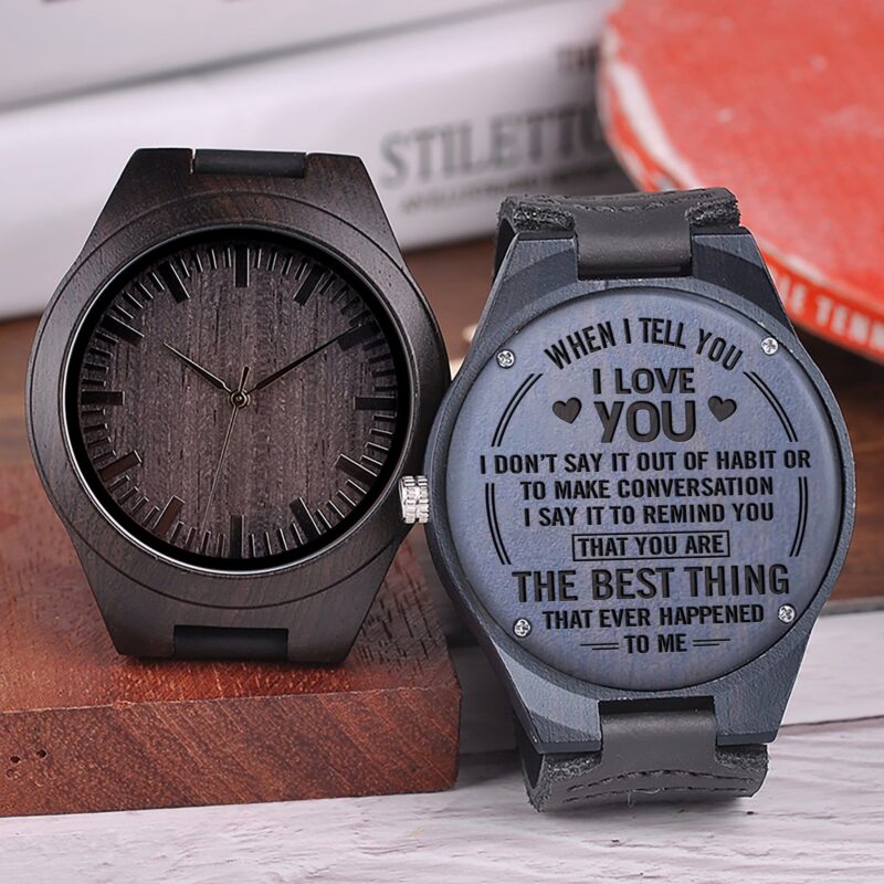 watches for son when i tell you i love you engraved wood watch giveme gifts 4240161177661